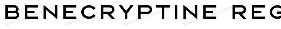 BeneCryptine Regular字体转换